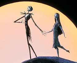 Jack and Sally from "The Nightmare Before Christmas"