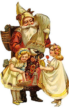 Santa Claus and children