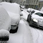 snow-covered cars
