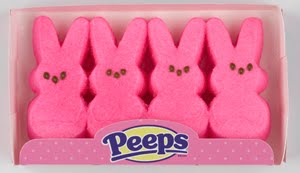 Peeps, pink, Easter, Scheiss Weekly