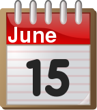 June 15, calendar