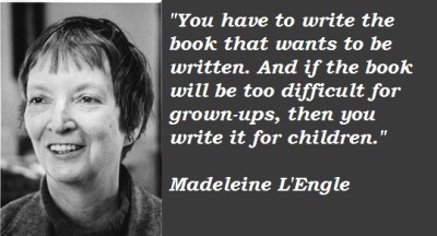 Children's, YA literature, Madeleine L'Engle