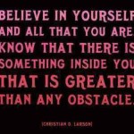 believe in yourself