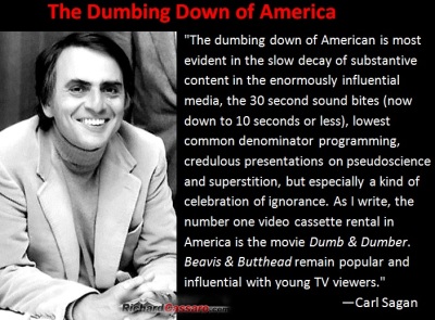 Carl Sagan on dumbing down