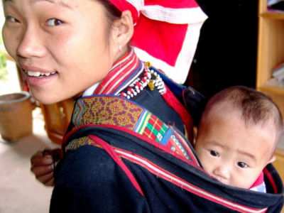 Vietnamese mother and child