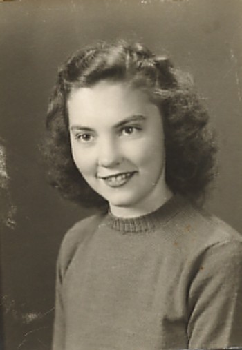 My beautiful mom. Senior year. She wasn't my mom yet.
