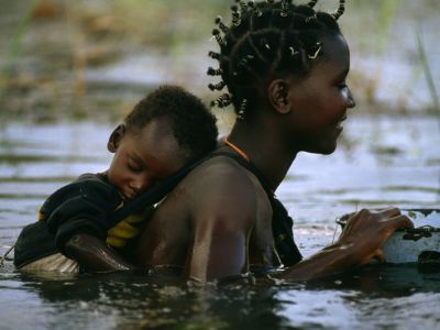 Botswana mother and child