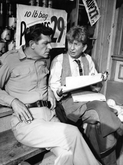 Andy Griffith and Sterling Holloway, 1962