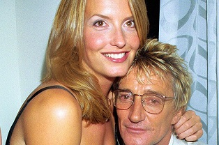 Rod Stewart and supermodel