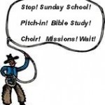 pitch-in, bible study, choir, missions